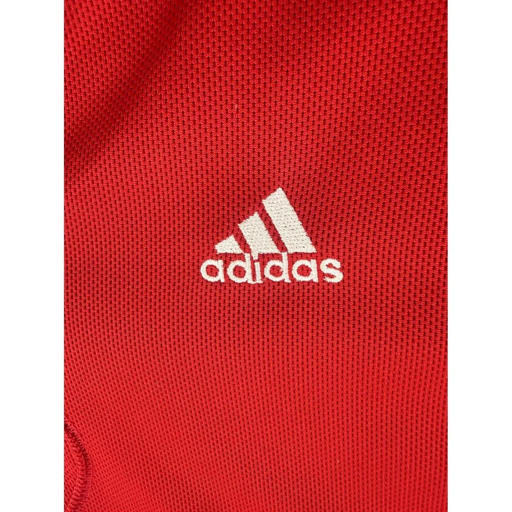 Adidas Wisconsin Badgers Hoodie Mens Large Red ClimaWarm Pullover‎ 8809A